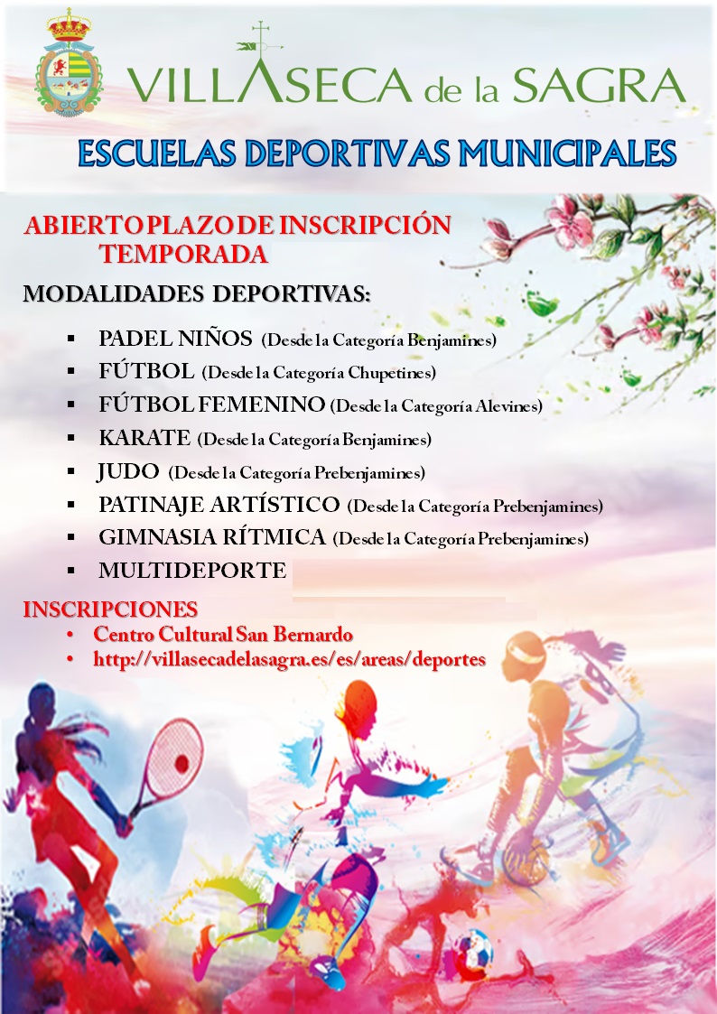 Apertura de inscripciones para las Escuelas Deportivas Municipales 2024/2025!