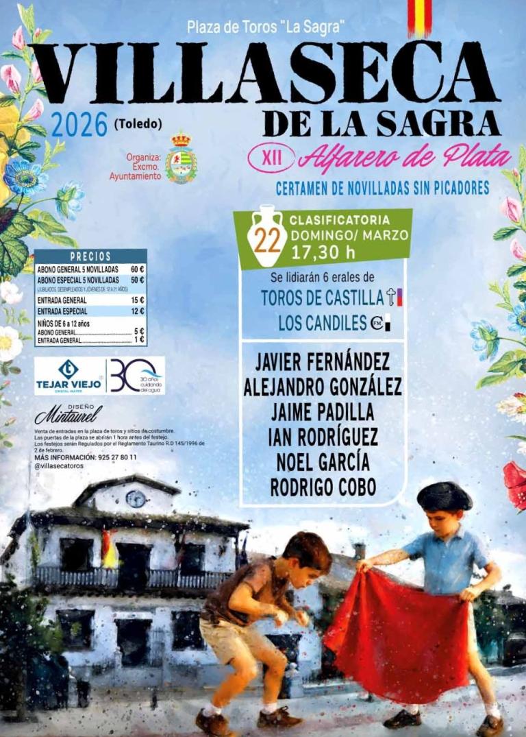 1ª Novillada Clasificatoria XII Alfarero de Plata 2026