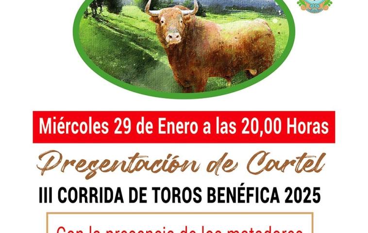 Presentación Cartel III Corrida Benéfica